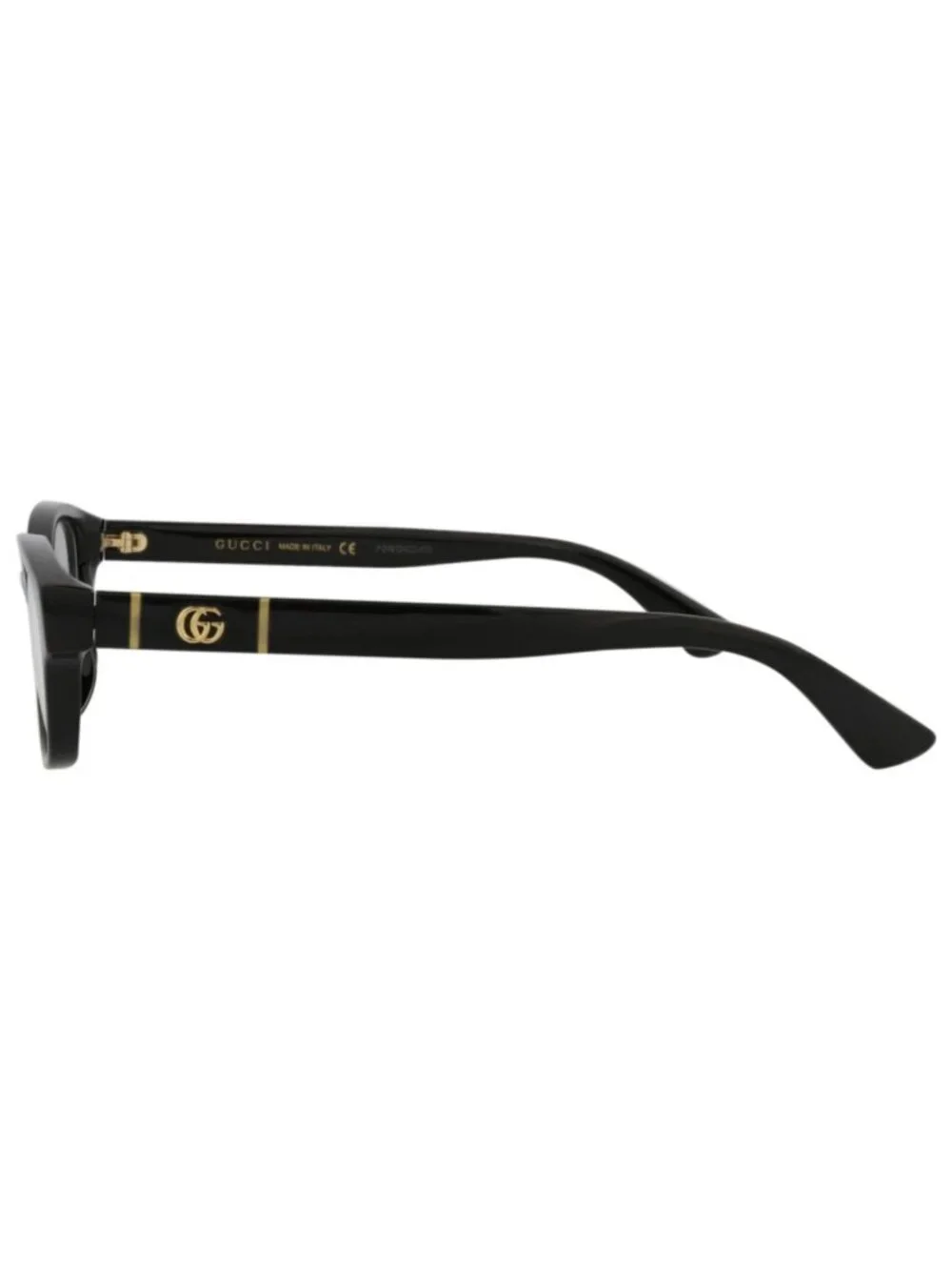 New Gucci Women's Eyeglasses Square Rectangle Injection Frame Black Black